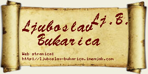 Ljuboslav Bukarica vizit kartica